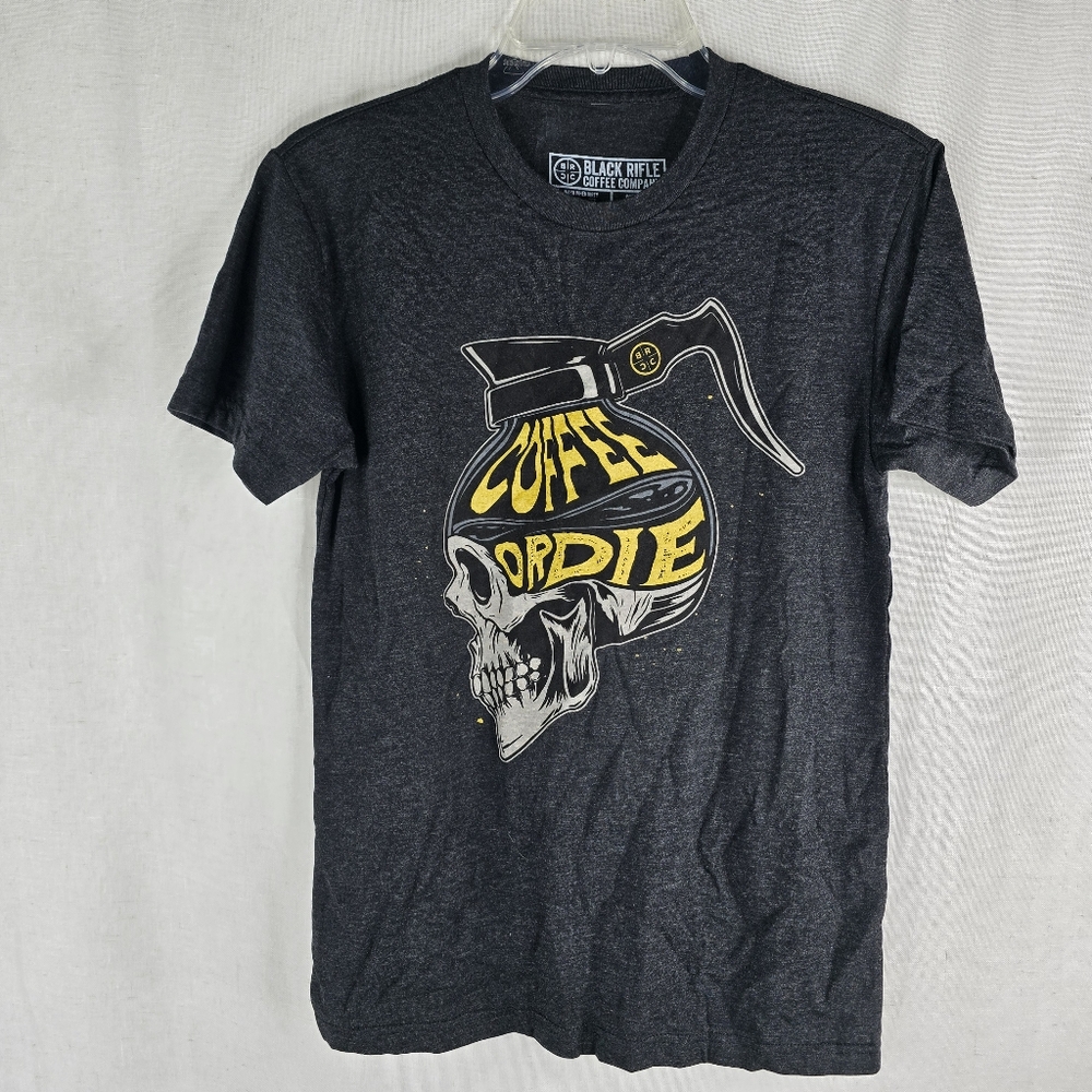 NEW Black Rifle Mens X-small XS Cpffee Or Die Skull Coffee Pot Tshirt